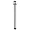 Z-Lite Broughton Outdoor Post Mounted Fixture, 2-Light, 10.25 In.W x 112.5 In.H, Black/Clear Beveled 521PHMS-536P-BK - alternate 4
